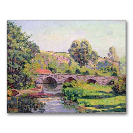Jean Baptiste Guillaumin 'The Bridge At Boigneville' Canvas,18x24